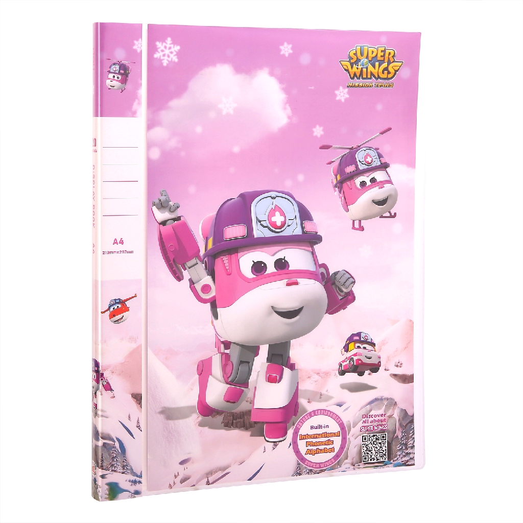 Deli Super Wings Display Book 0,6mm bahan PP, Saku 0,03mm A4 2 Warna EZ55702 - Gambar 3