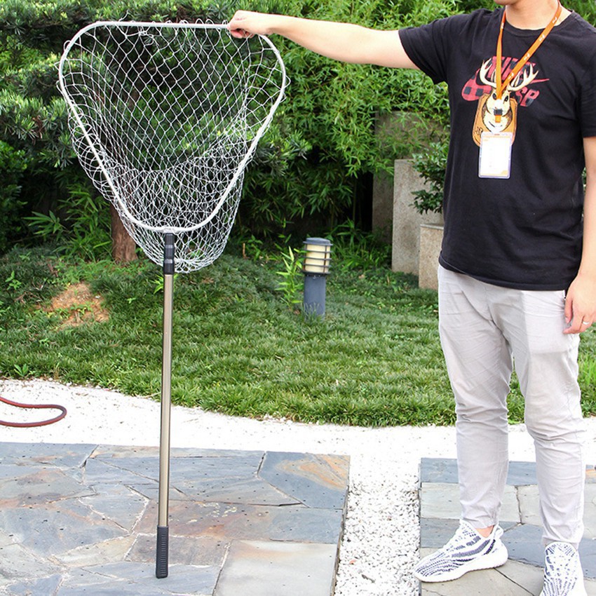 High quality triangle fish catching racket with big eyes 1.7m 1.9m 2.2m ...