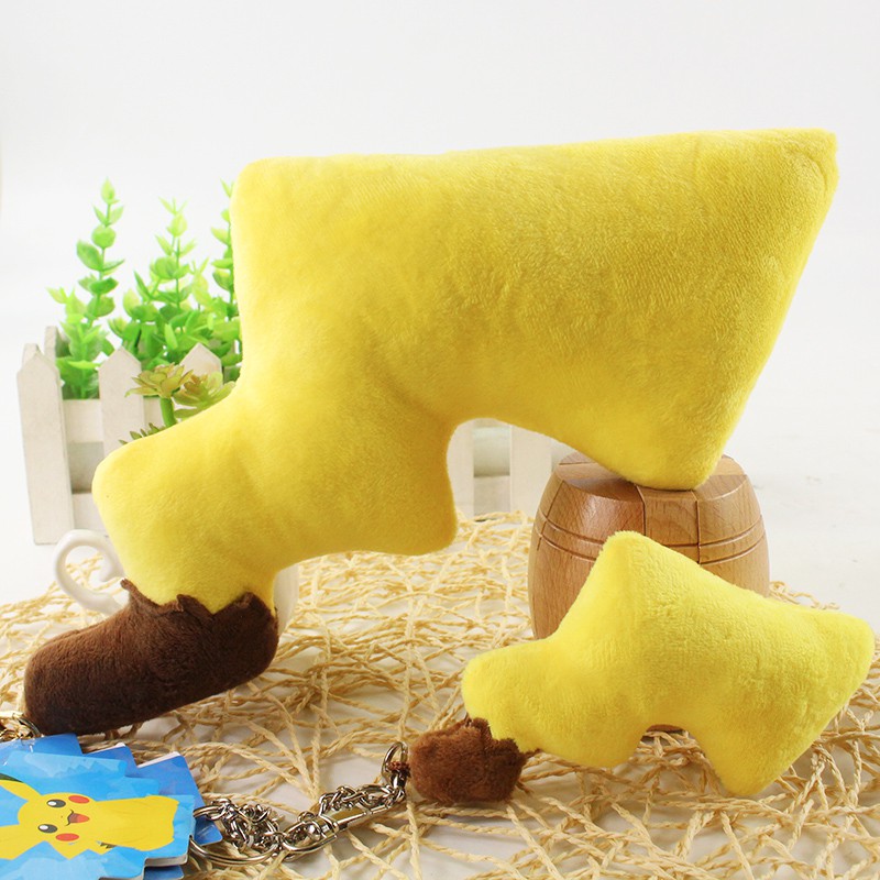 Soft Pokemon Detective Pikachu The tail Plush Keychain Toys Stuffed Toys Pokemon Pikachu Anime Dolls Christmas Birthday for Kids