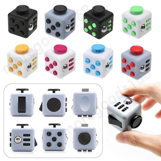 Fidget Cube Stress Relief Toy – 6 Sided Infinity Cube Fidget Toy for Kids,  Adults – Heavy Duty ABS Plastic Sensory Fidget Toy for Anxiety Relief –