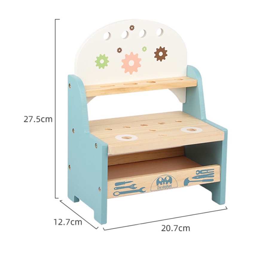 [ SG stock] Wooden Tool Bench | Kids Pretend play toy set | Tool box ...