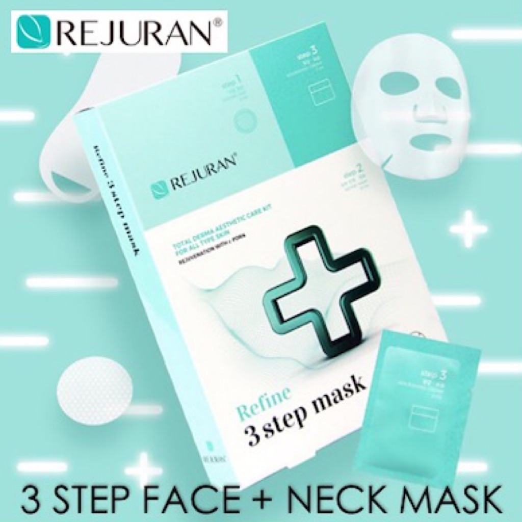 Rejuran Healer 3-Step Refine Face + Neck Mask 1pc, ($19/ Box + Free ...