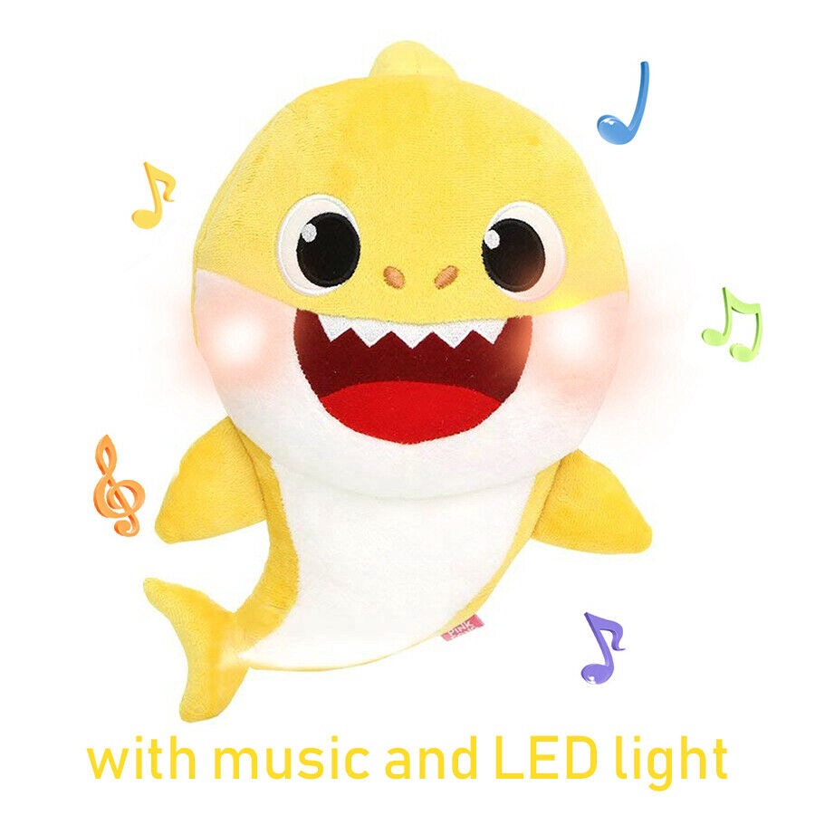 Baby Shark Plush Singing LED Light Plush Toys Music Doll English Song Toy Gift Shopee Singapore