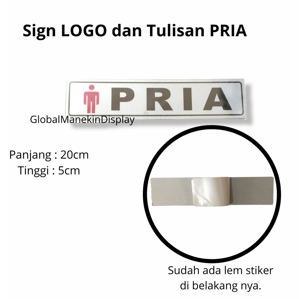 Acrylic Men's Writing Logo Sticker | Shopee Singapore