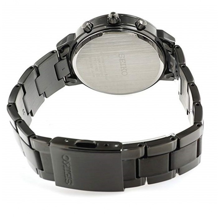 Time Cruze Seiko SNDV25 Chronograph Quartz Black Stainless Steel Purple Dial Women Watch SNDV25P1 SNDV25P Shopee Singapore
