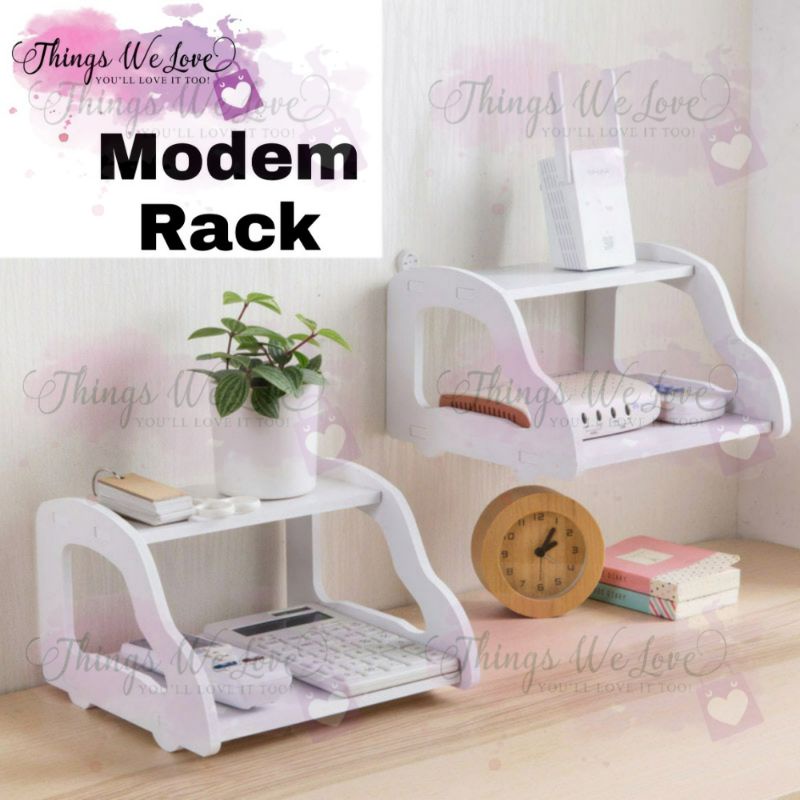 [SG SELLER] [SG STOCKS] Multi Purpose Modem Shelf Rack Router Holder