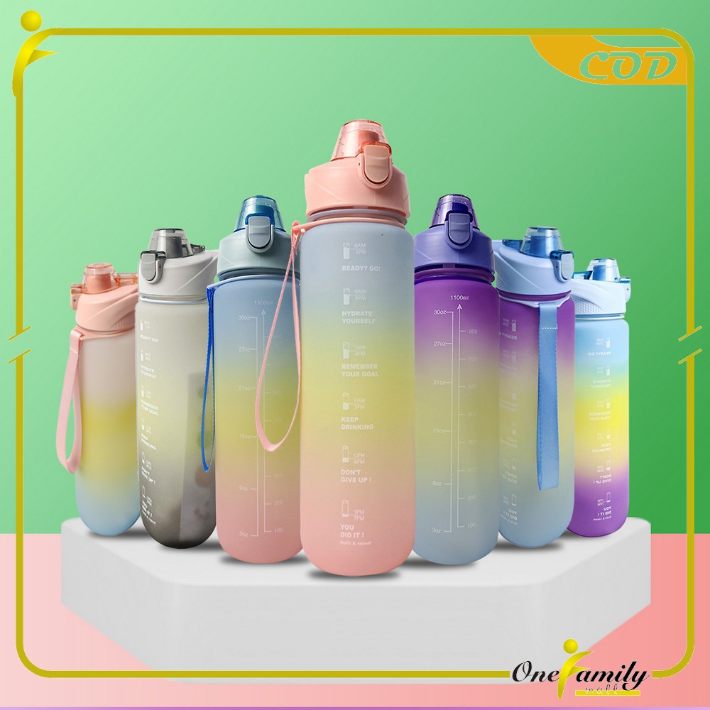 One-c441 Drinking Bottle 1100ML Gradation Pastel Color Thumbler Time ...