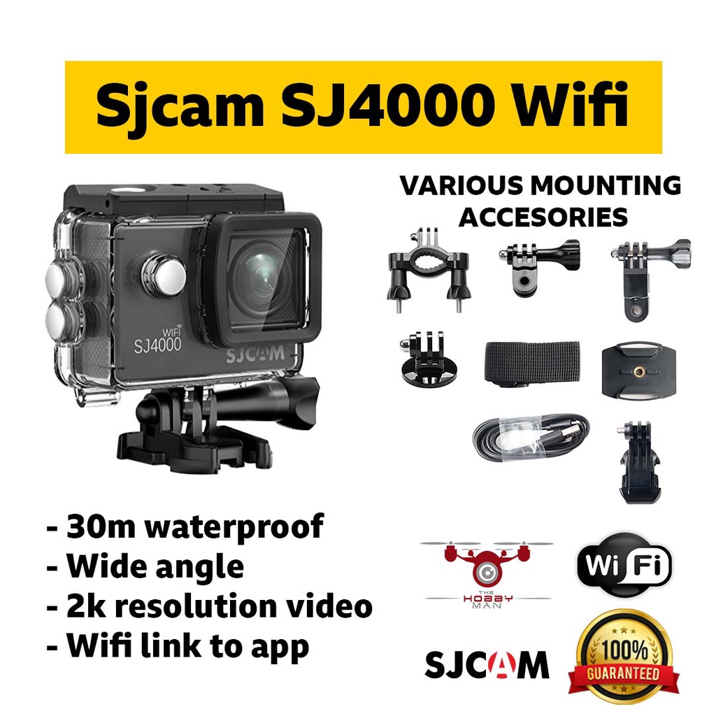 SJCAM SJ4000 WiFi Budget Action Camera / DVR for Car 12 MP & 1080P