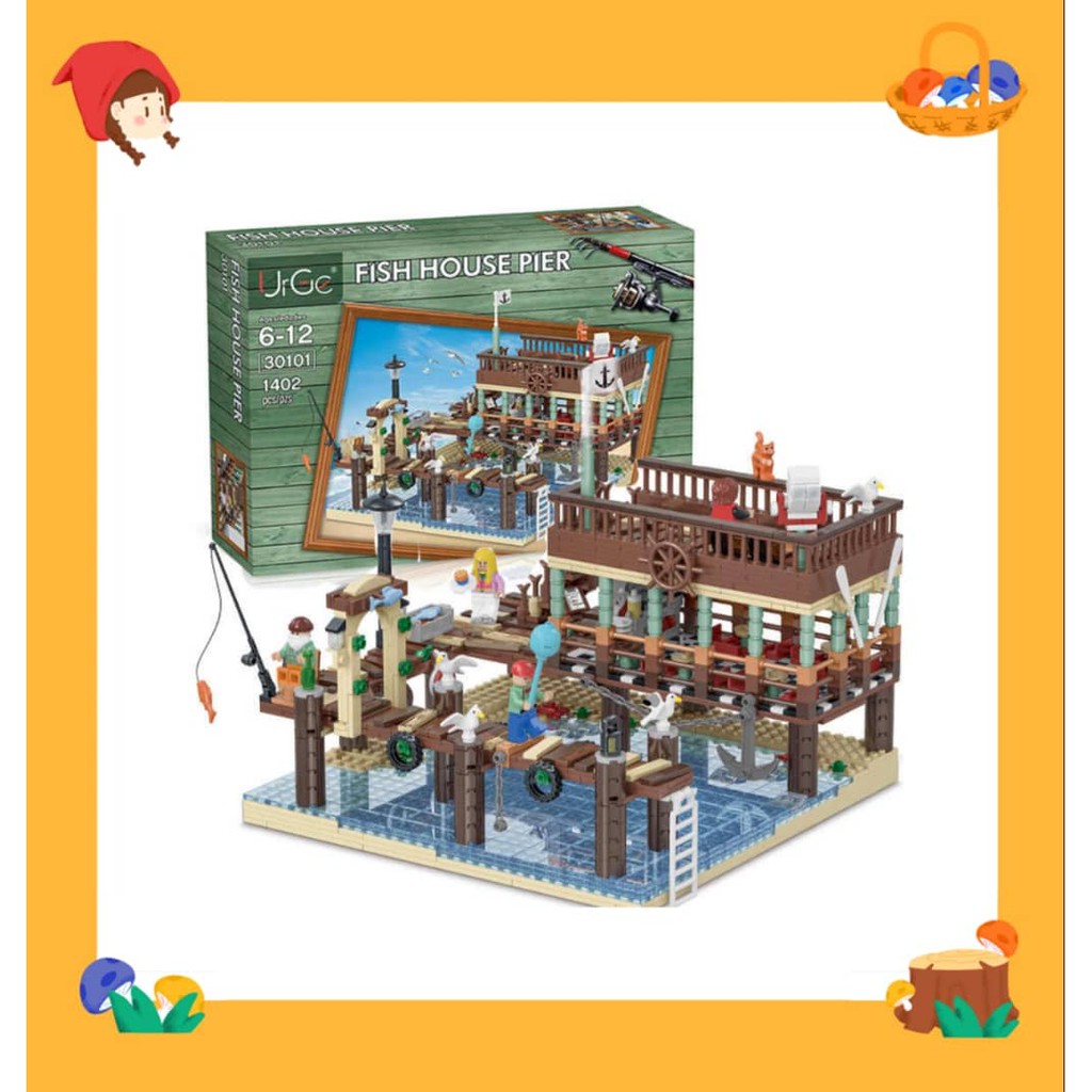 URGE FISH HOUSE PIER 30101 BUILDING BLOCK | Shopee Singapore