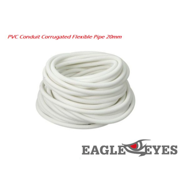 (E23) superflex pvc conduit corrugated flexible pipe 25MM White ...