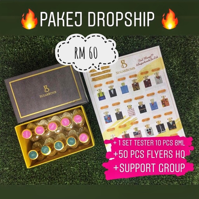 Pakej Dropship Sugarbomb Perfume Shopee Singapore