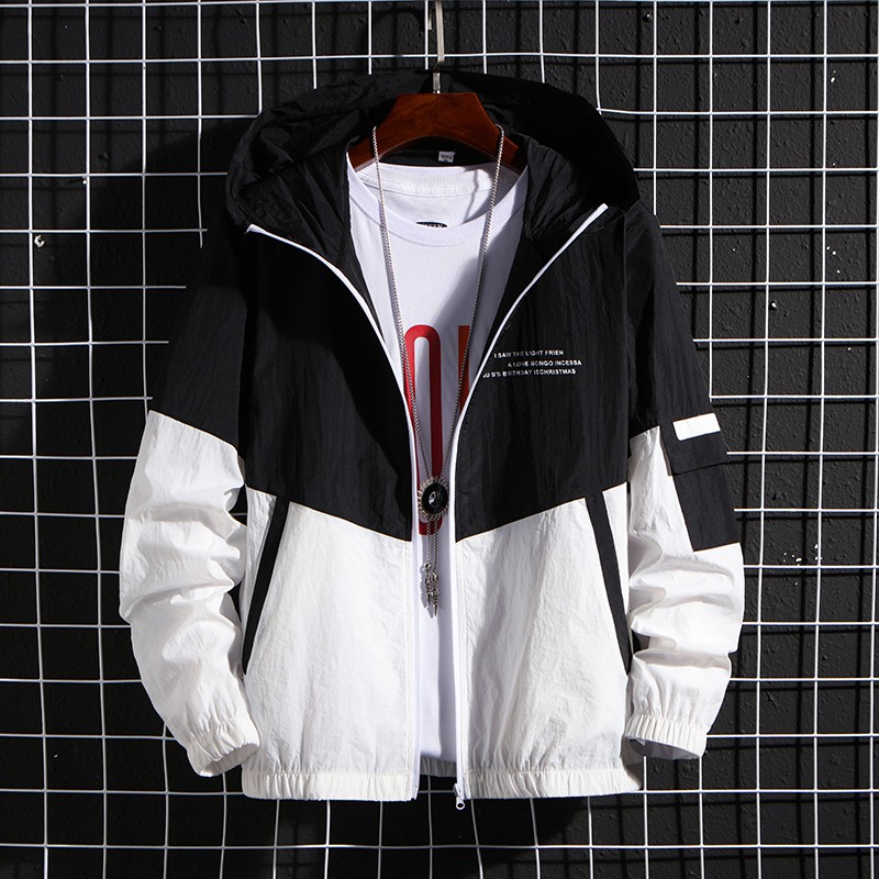 Men's hooded color-changing tooling sun protection clothing thin section ladies new outdoor coat windproof skin clothing