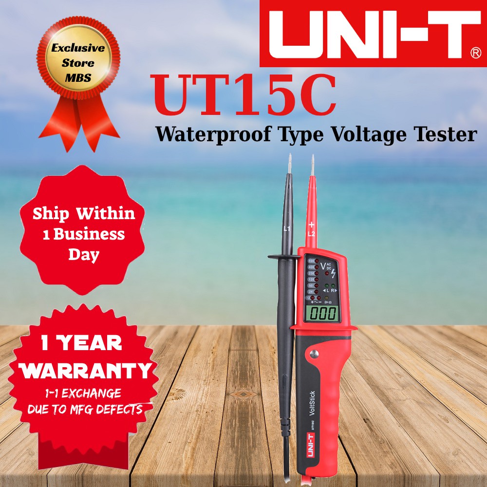 UNI-T UT15C Voltage and Continuity Tester | Shopee Singapore