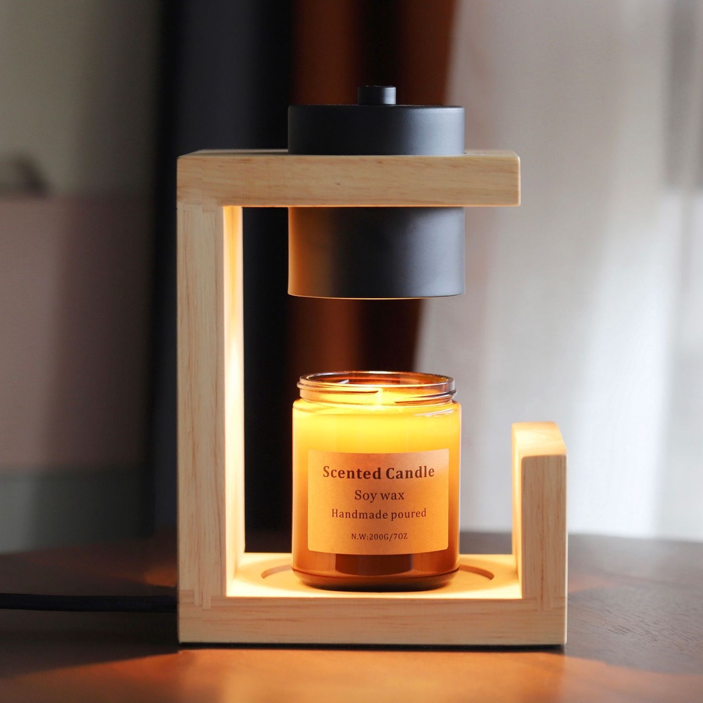 Korean Candle Warmer Remote Control Dimming WIFI Solid Wood