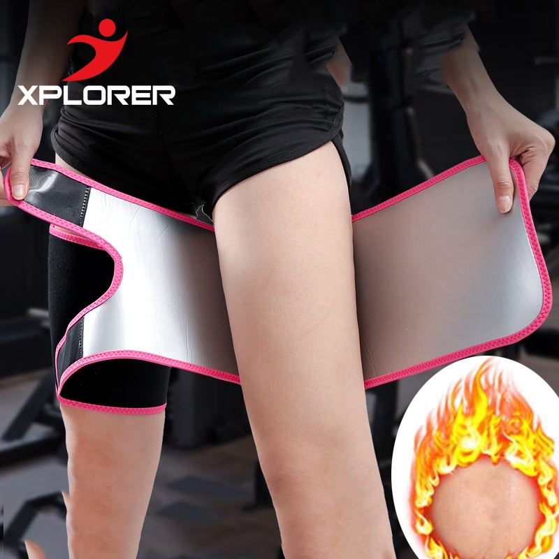 Pair Thigh Shaper Sweat Bands Belt Thigh Calf Slimmer Sauna