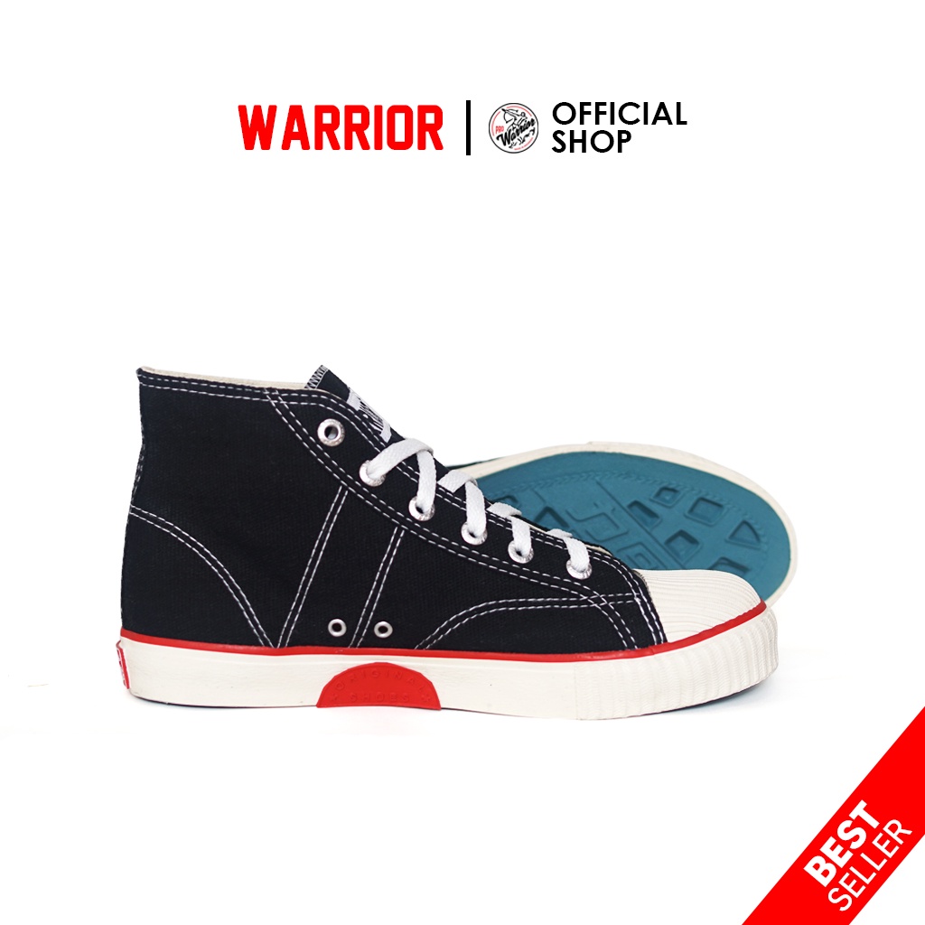 Sepatu Sekolah Warrior Classic Hitam Putih HC - Sepatu Sekolah - Sepatu Warior