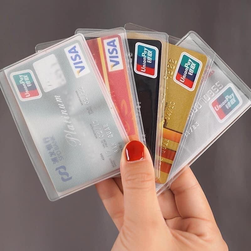 Set of 02 Bags / Covers for ID Cards, ID Cards, ATM Cards, Student ...