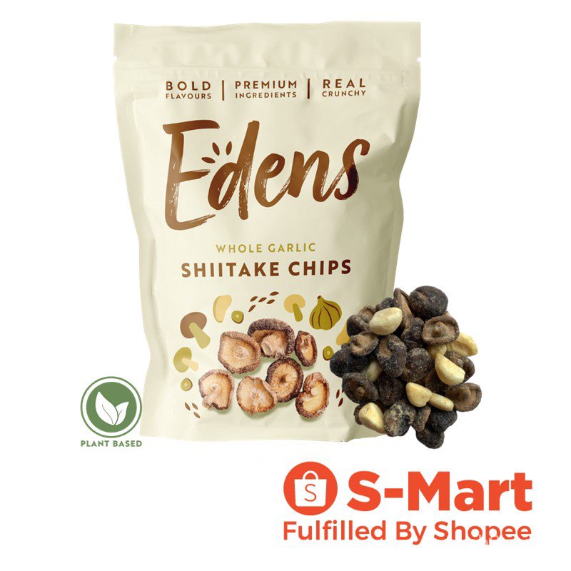 Edens Garlic Shiitake Chips (75G) Shopee Singapore