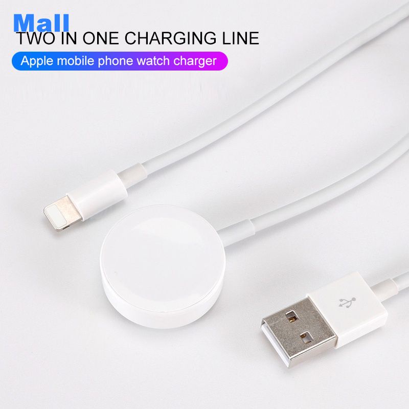 2 In 1 Magnet Qi Wireless Charger For Watch Iwatch Series Fast Charge Cable For All Phone And Watch 【selling】