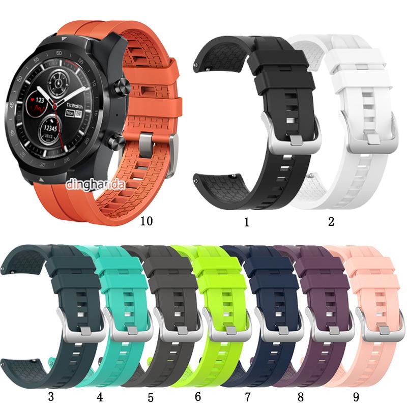 Replacement 24mm Silicone Watch Band Strap For TicWatch Pro 5 Bracelet  Accessories Wristband Watchband For TicWatch