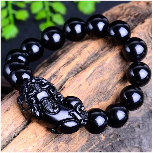 Black obsidian on sale crystal bracelet