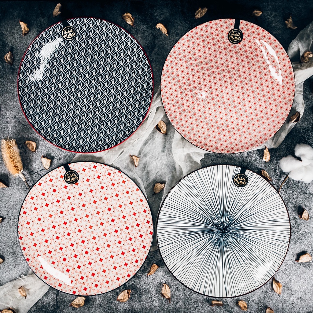 4 pc dinner plate set