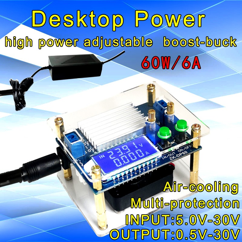 Programmable DC-DC Buck Boost Converter 4A 5V to 30V In and 0.5V to 30V Out