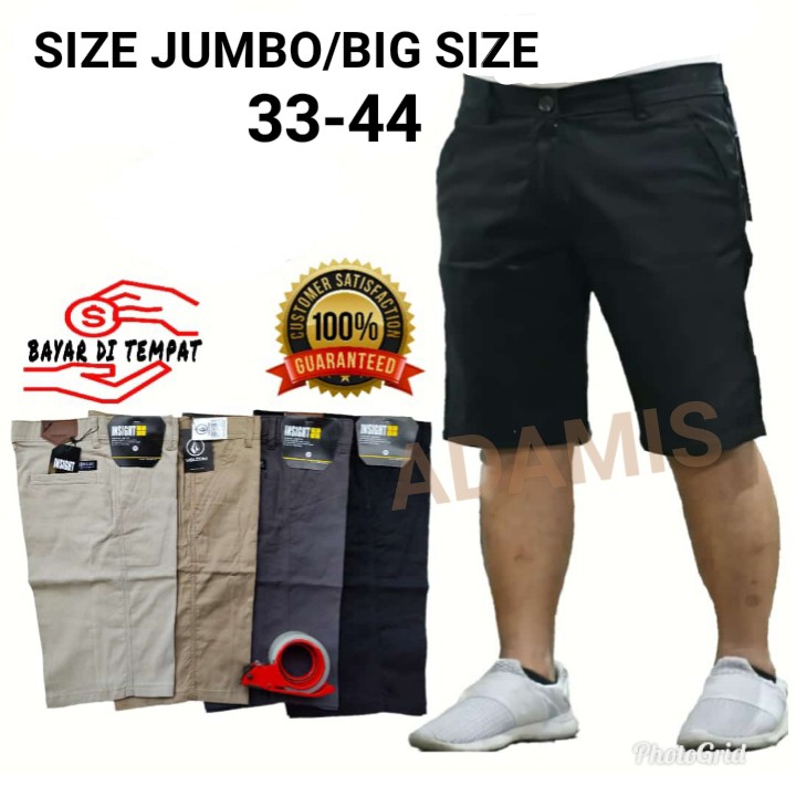 Men's CHINO Shorts JUMBO BIG SIZE Material Chinos Street/Loase Loose ...