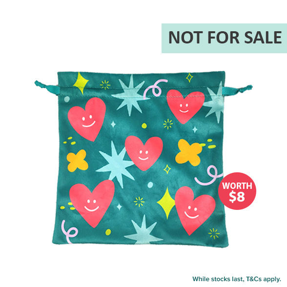 (J&J GWP) Johnson & Johnson Drawstring Pouch (worth SGD8.00)
