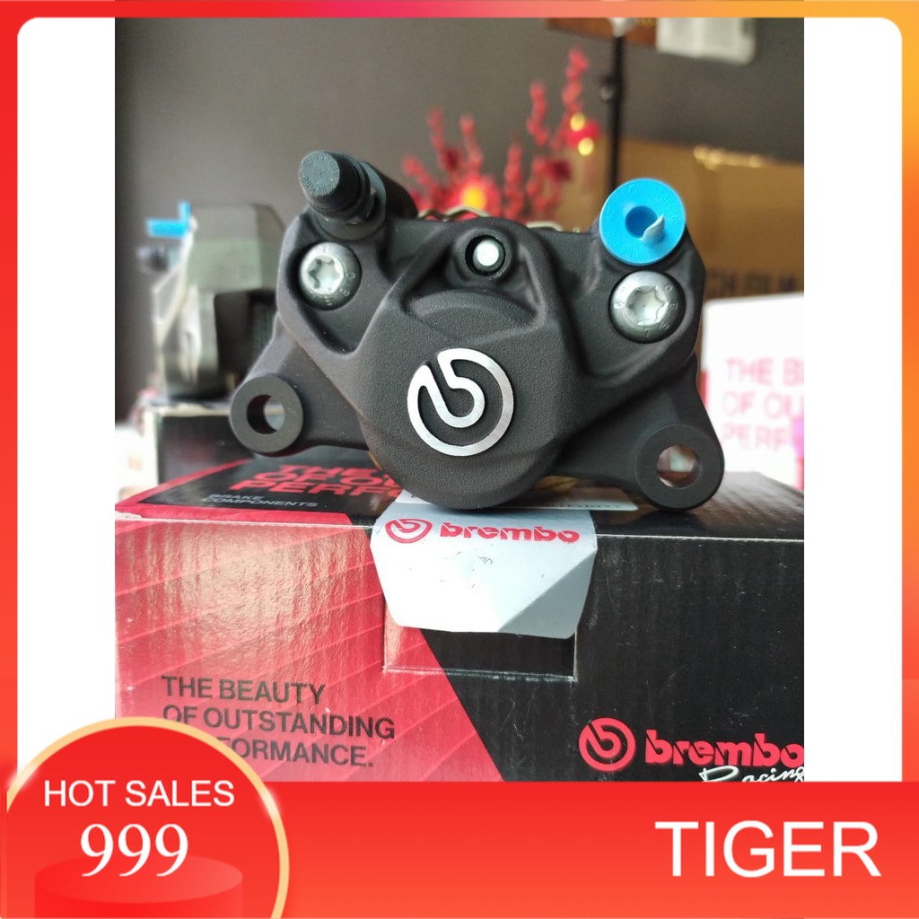 Brembo Brake Caliper P34 2 Pot Black Front Rear + Bracket Y16 Y15 Ysuku LC135 EX5 VF3I R15 R25