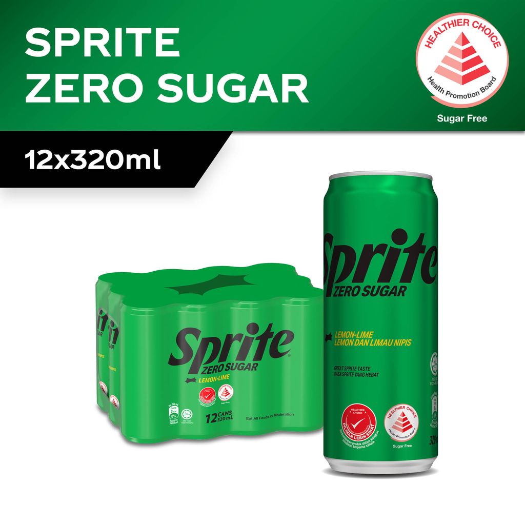 Sprite Zero Sugar (12 x 320ml) Shopee Singapore