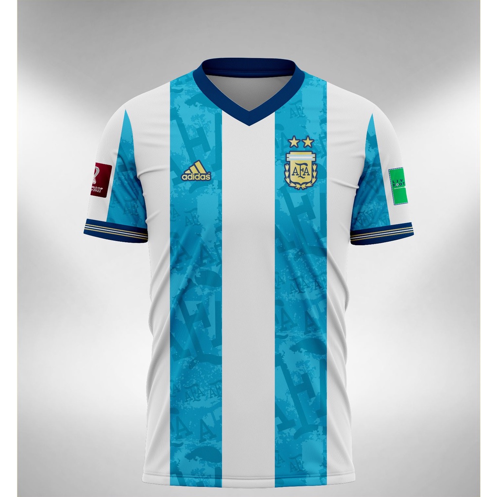 Jersey Argentina Home World Cup 2022 Concept Shopee Singapore