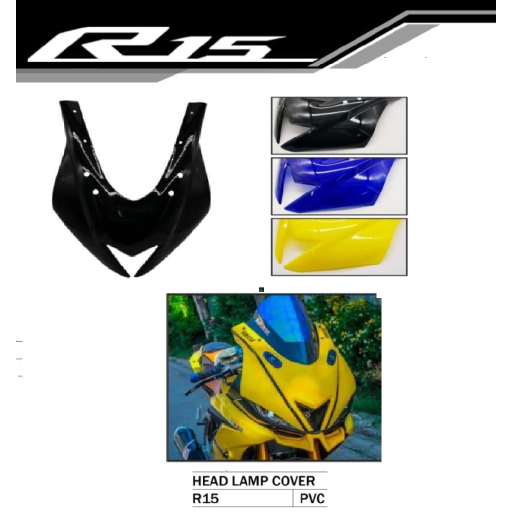 R15 headlight hot sale cover