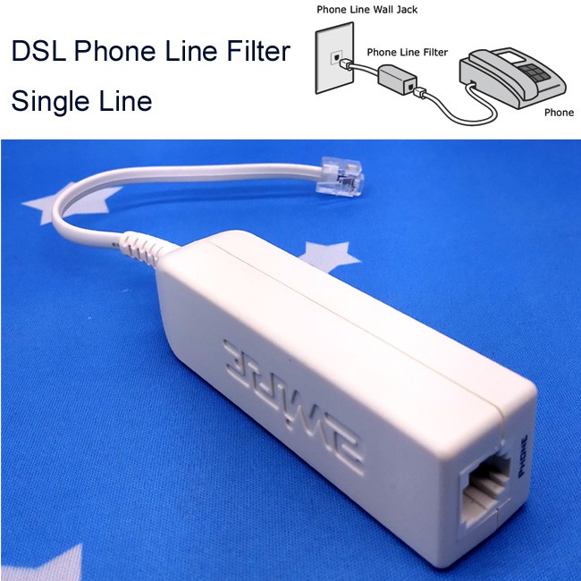 DSL Phone Line Filter - Single Line | Shopee Singapore