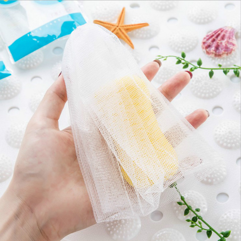 Wash Face Soap Foaming Net / White Mesh Sponge Soft Mesh Net / Double ...