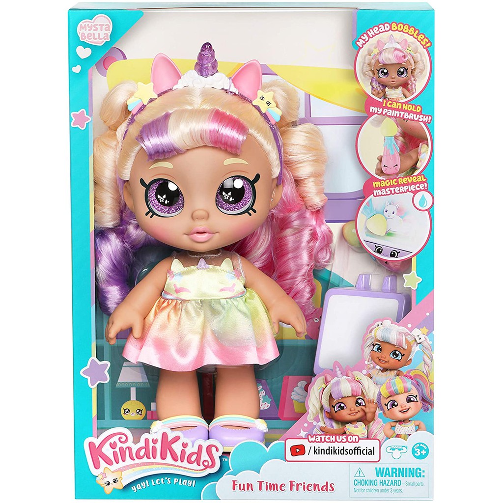 Kindi Kids Dress Up Doll – Donatina Puppe Mit 2 Outfits, Beweglicher Kopf, Für Rollenspiel & Fantasie