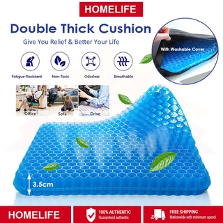 Gel Seat Cushion TPE Silicone Cooling Mat Egg Support Ice Pad Chair Car  Office Seat Cushion