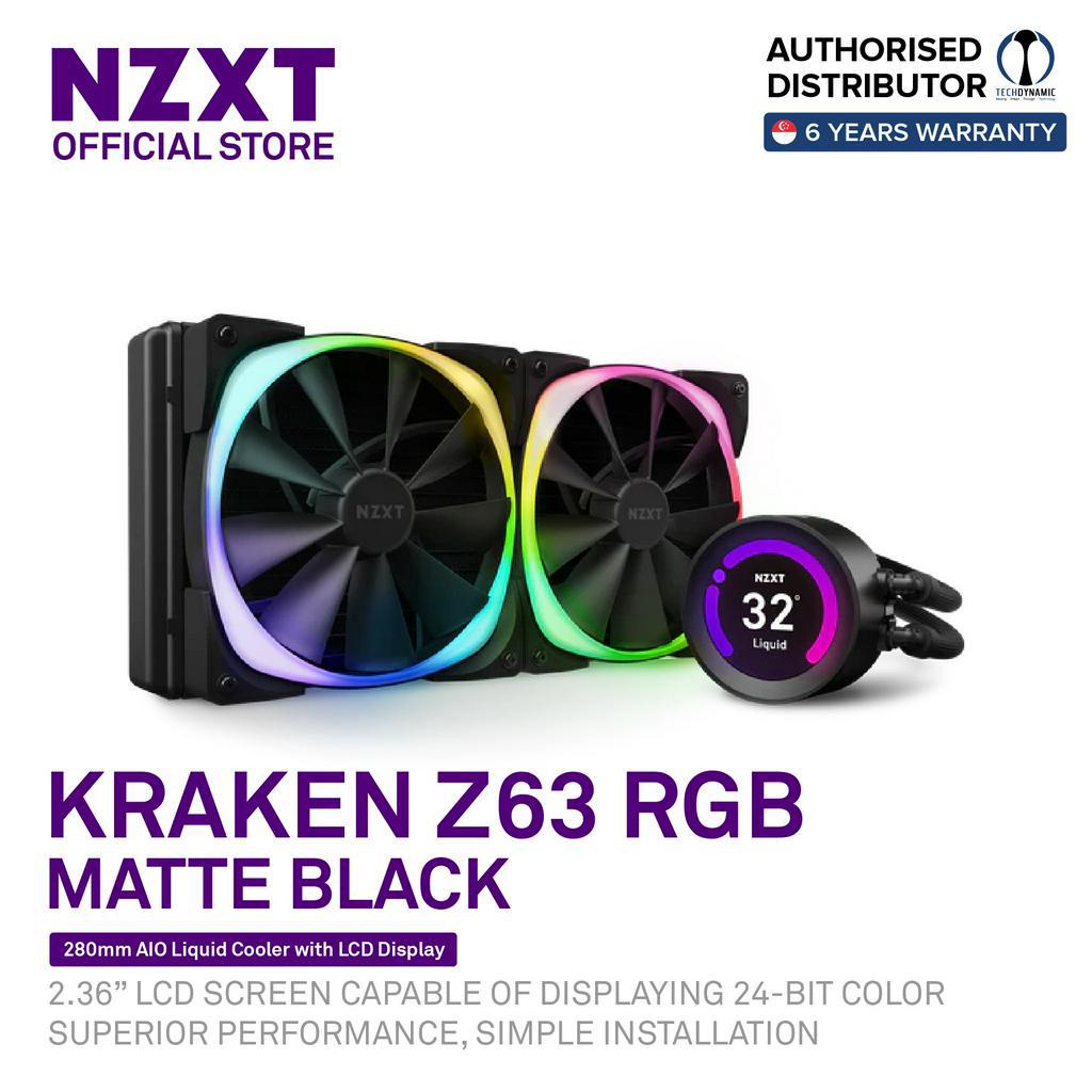 NZXT Kraken Z63 RGB / Non RGB 280mm Liquid Cooler With LCD Display, LGA ...