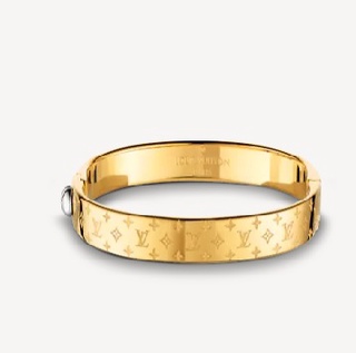 Louis Vuitton Loulougram Bracelet Golden Metal