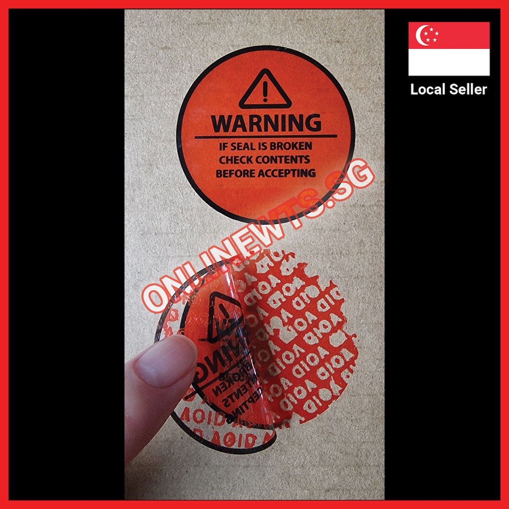 [ReadyStock] Security TamperProof VOID Stickers "Warning If Seal is