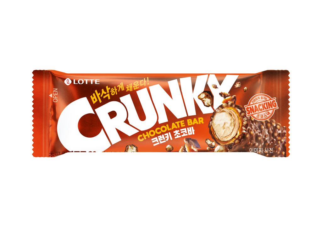 Lotte Crunky Bar Chocolate 30g Korean Shopee Singapore