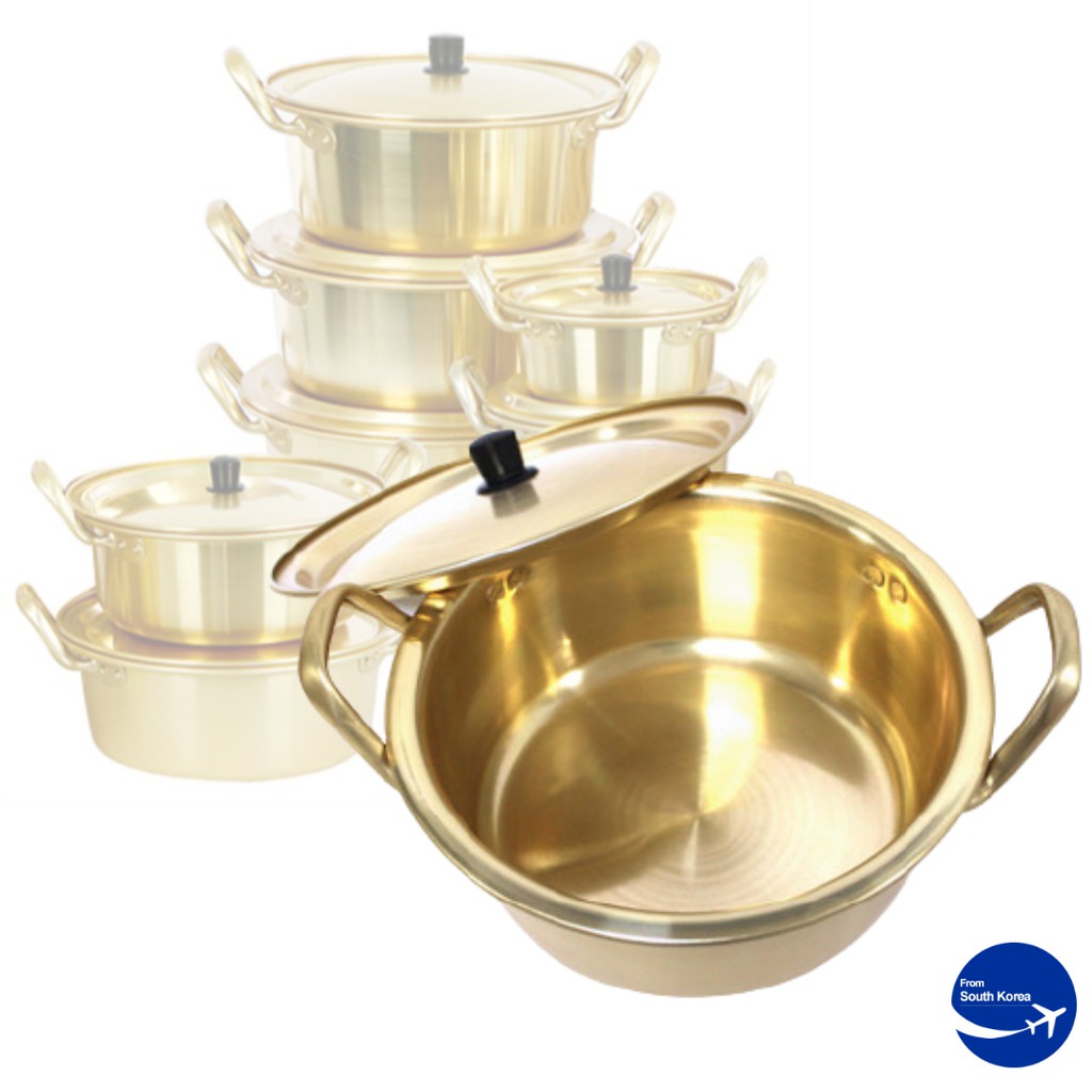 Korean Nickel-silver Pot Ramen Pot Stew Pot Double handed Pot Korea ...