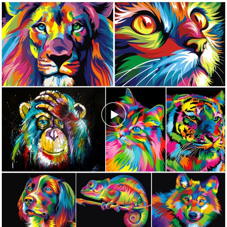 5D Diamond Painting Cat Dog Animal Full Drill Mosaic DIY Embroidery  Landscape Art Christmas Home Decor Gift 