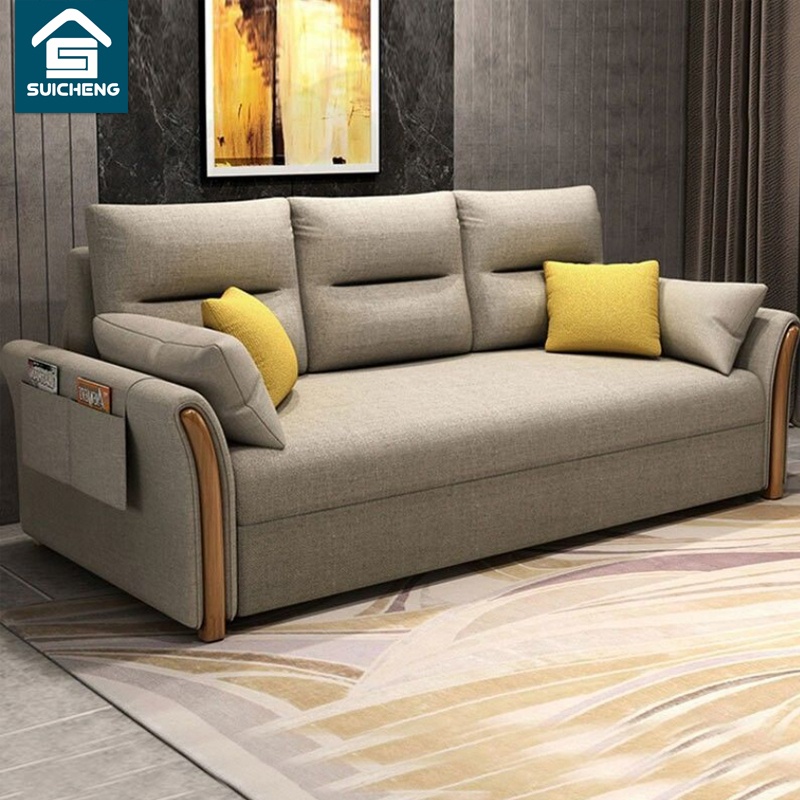 SUICHENG Sofa Bed Foldable Multifunctional Fabric Sofa Bed Living