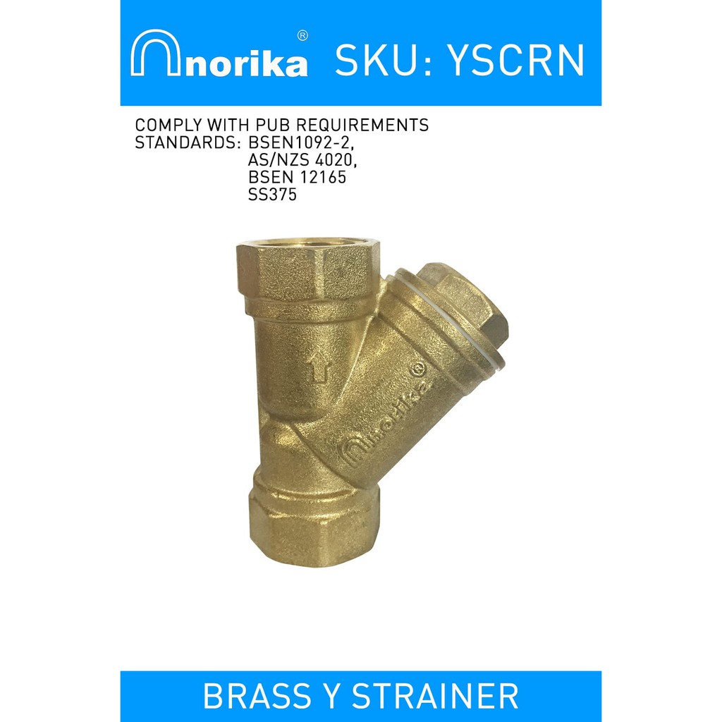 Brass Y-Strainer Norika in Singapore