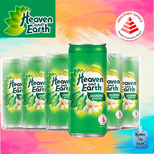 Heaven & Earth Jasmine Green Tea 24x325ml cans (Healthy Choice