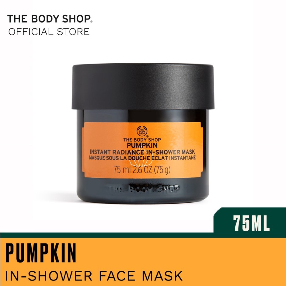 The Body Shop Pumpkin Instant Radiance InShower Mask 75ML Shopee