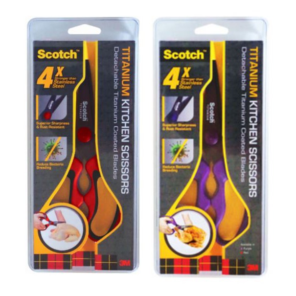 3M Scotch Titanium Detachable Kitchen Scissors Shopee Singapore