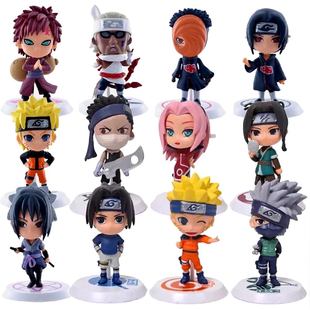 12Styles/Set NARUTO Action Figure Full set Exquisite Doll Uzumaki ...