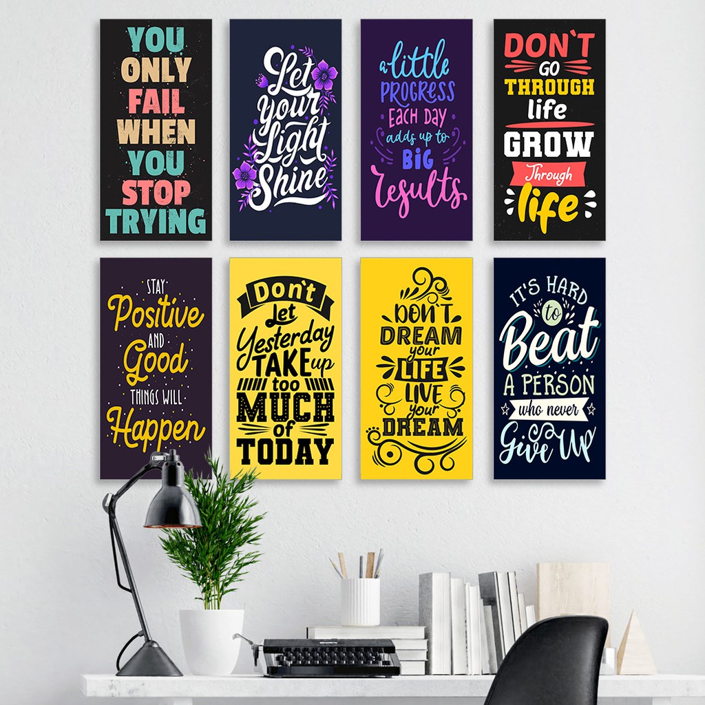 HIASAN DINDING Decorator Wall Hanging Room Display Home Decoration Motivation Poster